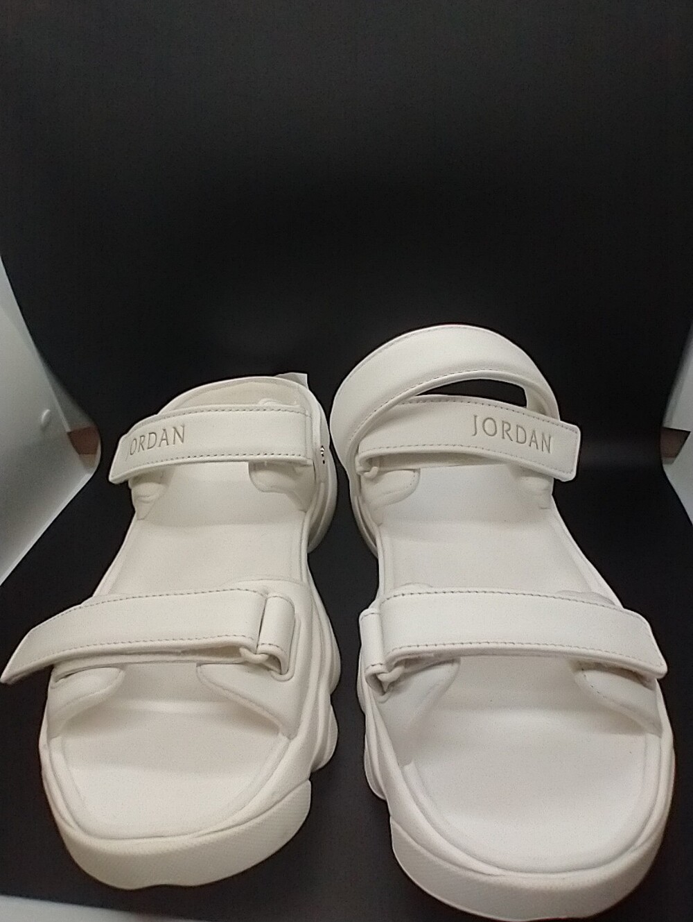 Jordan Deja Sail White And Gold Platform Sandals Women's Size US 11
